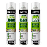 Kit 3 Espuma Limpa Tudo Banco Carro Sofá Tênis Tapete Bolsa