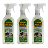 Kit 3 Espuma Magica Tira Manchas Carro Sofa Tapete - Proauto