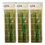 Kit 3 Esteira Sudare Em Bambu