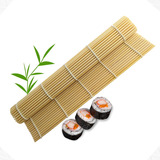 Kit 3 Esteira Sushi De Bambu