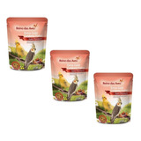 Kit 3 Extra Gold Calopsita Frutas 400gr - Reino Das Aves