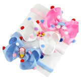 Kit 3 Faixas De Cabelo Para Bebe Menina Infantil Pom Pom