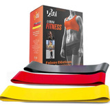 Kit 3 Faixas Elásticas Mini Band Para Exercícios 3 Peças 123útil Ft11