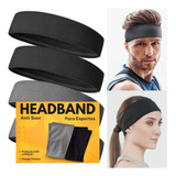 Kit 3 Faixas Headband Anti Suor Cabelo Testa Esporte Corrida