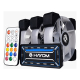 Kit 3 Fan Cooler Rgb Ring Com Fita Led E Controladora Gamer