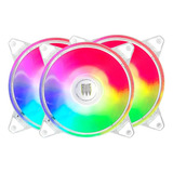 Kit 3 Fans Cooler Cpu Led Rgb + Hub Controlador + Controle