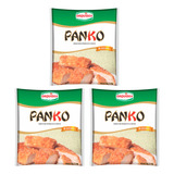 Kit 3 Farinha Para Empanar Panko