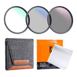 Kit 3 Filtro Polarizado Ultra-slim 58mm K&f Canon Nikon Sony