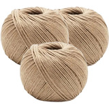Kit 3 Fio Cordão Rami 2mm Rolo 200g Sisal 180mts Artesanatos