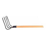 Kit 3 Forcado 4 Dentes Curvo C/ Cabo 1,20m - Coroa