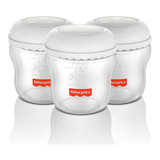 Kit 3 Frascos Armazenamento Leite Materno Fisher-price