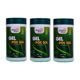 Kit 3 Gel Pós Sol Melanina Bronze, Bronzeamento Refrescante.