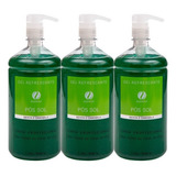 Kit 3 Gel Refrescante Pós Sol Menta Camomila 1,1kg Duotrato