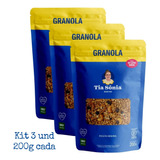 Kit 3 Granola Tradicional Castanha Coco