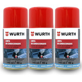 Kit 3 Higienizador Limpa Ar Condicionado Carro Wurth 