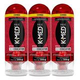Kit 3 K-med Hot Sex Education Gel Lubrificante Íntimo 200g