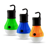 Kit 3 Lampadas Camping Led Pesca Barraca Lanterna Atacado
