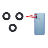 Kit 3 Lente Vidro Camera Traseira Moto G31 G41 G51 G60 G60s