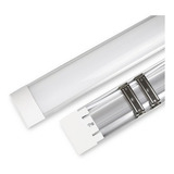 Kit 3 Luminaria Tubular Led Sobrepor Slim 40w 6500k 120cm Cor Branco Voltagem 110v/220v (bivolt
