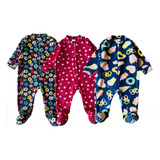 Kit 3 Macacão Infantil Soft Quentinho Inverno De Frio