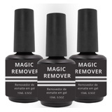 Kit 3 Magic Remover Removedor Em Gel Unha Nails Designer