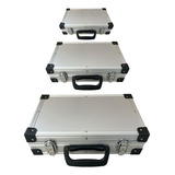 Kit 3 Maletas De Alumínio Para Ferramentas P M G Com Chave