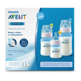 Kit 3 Mamadeiras Philips Avent Classic Azul 125/260/330ml