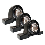 Kit 3 Mancal Pedestal Com Rolamento Ucp208 Ucp 208 Eixo 40mm