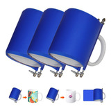 Kit 3 Manta De Silicone Cilindrica 11oz Caneca 325ml Forno