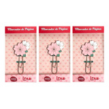 Kit 3 Marcador De Pagina P/ Livro E Biblia De Metal Floral