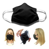 Kit 3 Máscara Tecido Lavável Dupla Proteção Não Descartável