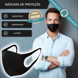 Kit 3 Mascaras Tecido Proteção Lavável Neoprene 