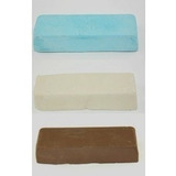 Kit 3 Massa Pedra Polimento Inox Azul Branca Marrom 1 Kg Gde