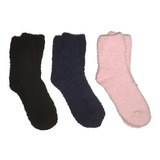 Kit 3 Meia Soft Plush Felpuda Feminina Inverno Puket 7219 F