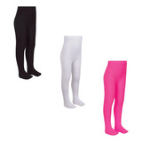 Kit 3 Meia-calça Infantil Fio 80 Grossa Inverno Menina