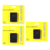 Kit 3 Memory Card 8mb Compatível Com Ps2 Playstation 2