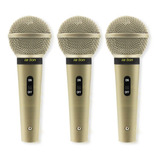 Kit 3 Microfone Profissional Leson Com