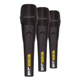 Kit 3 Microfones Profissionais Skp Pro33k