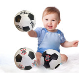 Kit 3 Mini Bola De Futebol Corinthians Oficial Infantil Bebê