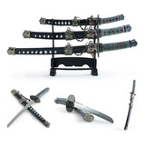 Kit 3 Mini Espadas De Samurai Katana Para Decoração Temática