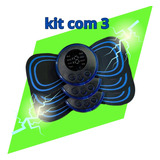 Kit 3 Mini Massageador Aparelho Vibrador Portátil Elétrico