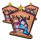 Kit 3 Mini Presepio Natal Enfeite