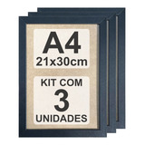 Kit 3 Moldura Quadro A4 21x30