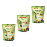 Kit 3 Néctar Para Beija-flor Refil 400gr - Reino Das Aves