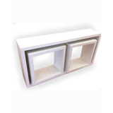Kit 3 Nichos Mdf Branco Tx Sala Quarta Banheiro 15mm