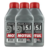 Kit 3 Óleos Fluído Embreagem Motul Dot 5.1 Sintético 500ml