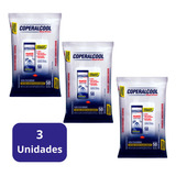 Kit 3 Pacotes De Pano Umedecido Coperalcool C/50 Unid. Cada 