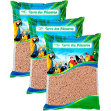 Kit 3 Pacotes De Sementes De Alpiste Para Pássaros - 500g
