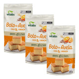 Kit 3 Pacotes Mistura Bolo De Aveia Chia Laranja Sem Glúten