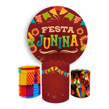 Kit 3 Painel Capas Cilindros Decoração Festa Junina
